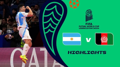 Argentina v Afghanistan | Group C | FIFA Futsal World Cup Uzbekistan 2024™ | Highlights