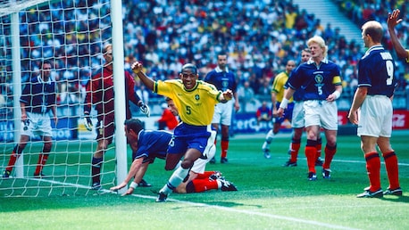 César Sampaio Goal 5' | Brazil vs Scotland | 1998 FIFA World Cup France™