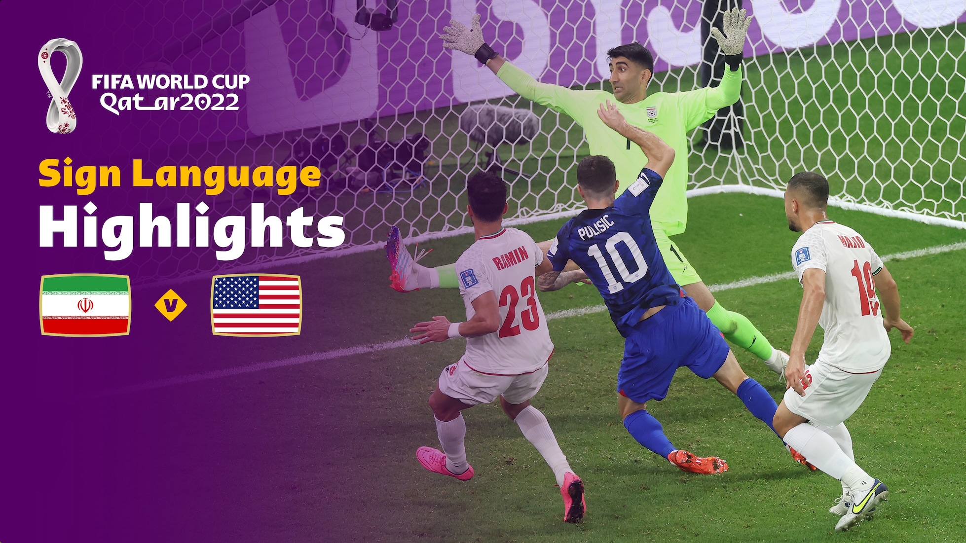 IR Iran v USA | Group B | FIFA World Cup Qatar 2022™ | Highlights (Sign Language)