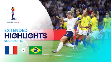 França x Brasil | Oitavas de final | Copa do Mundo Feminina da FIFA França 2019 | Compacto