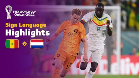 Senegal - Niederlande | Gruppe A | FIFA Fussball-Weltmeisterschaft Katar 2022™ | Highlights (Gebärdensprache)