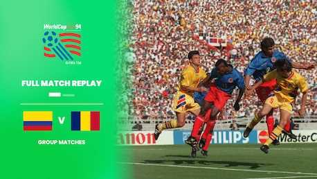 Colombia vs Rumanía | Grupo A | Copa Mundial de la FIFA Estados Unidos 1994™ | Partido Completo