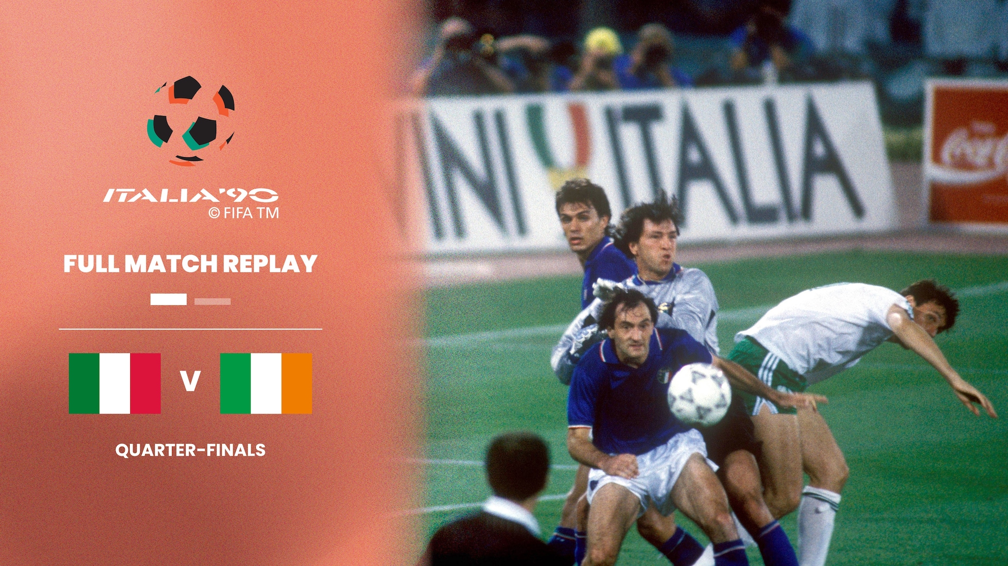 Italien - Republik Irland | Viertelfinale | FIFA Fussball-Weltmeisterschaft Italien 1990™ | Spiel in voller Länge