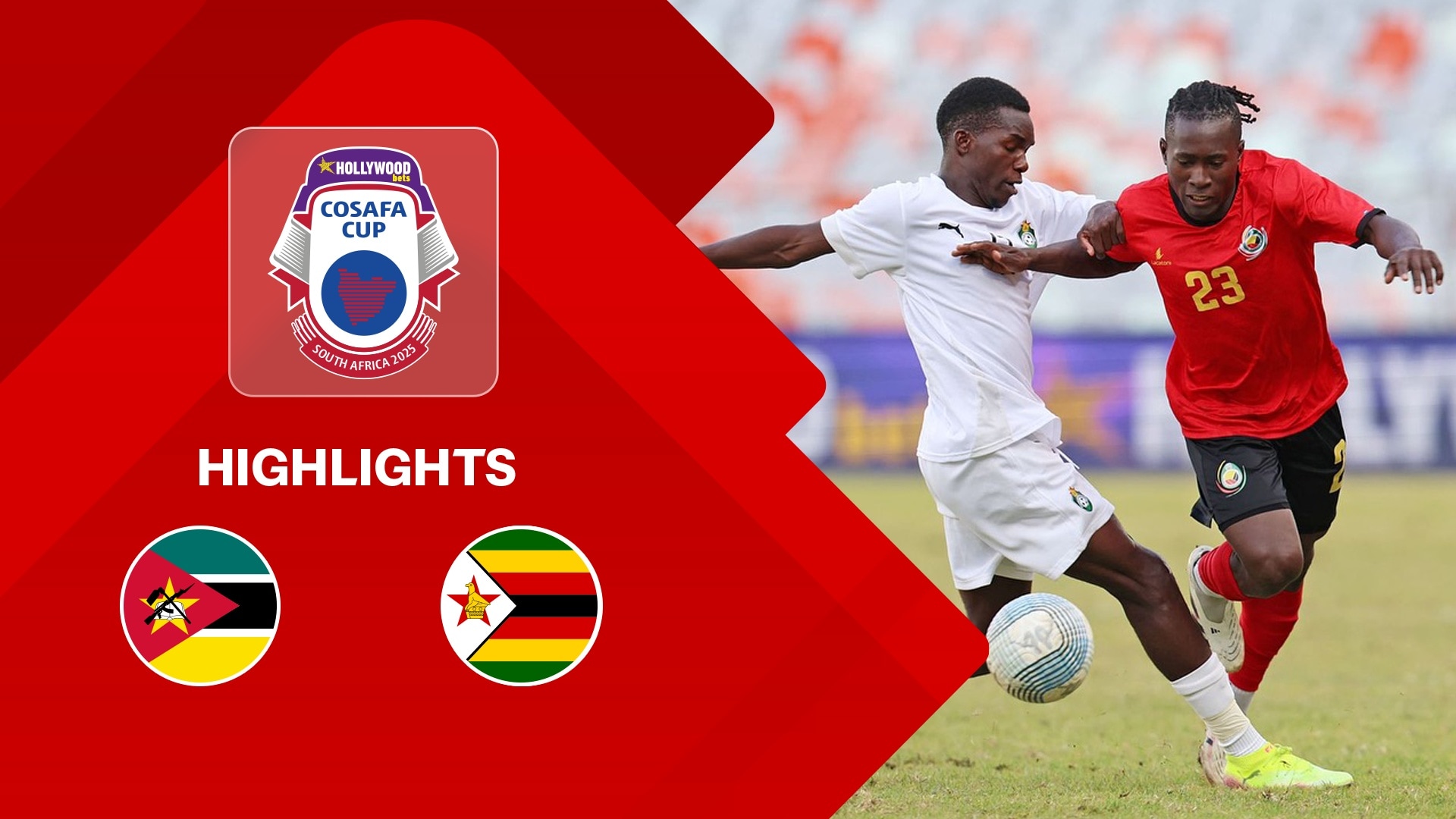 Mozambique v Zimbabwe | Group Stage | HOLLYWOODBETS COSAFA Cup 2025 | Highlights