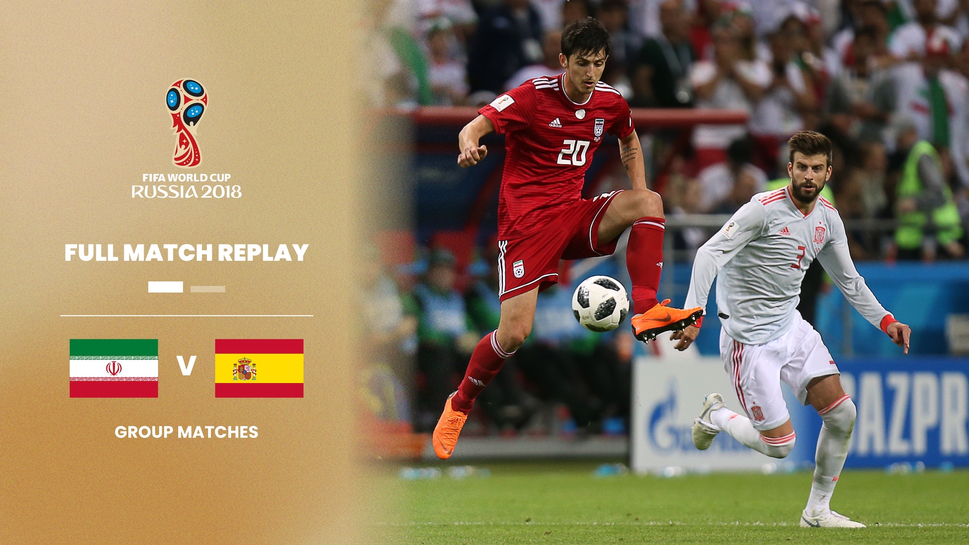 RI do Irã x Espanha | Grupo B | Copa do Mundo FIFA de 2018, na Rússia | Jogo completo