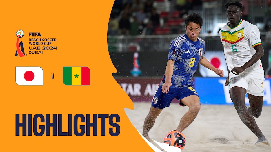 Japón vs Senegal | Grupo C | Copa Mundial de Beach Soccer de la FIFA EAU 2024 Dubái™ | Highlights