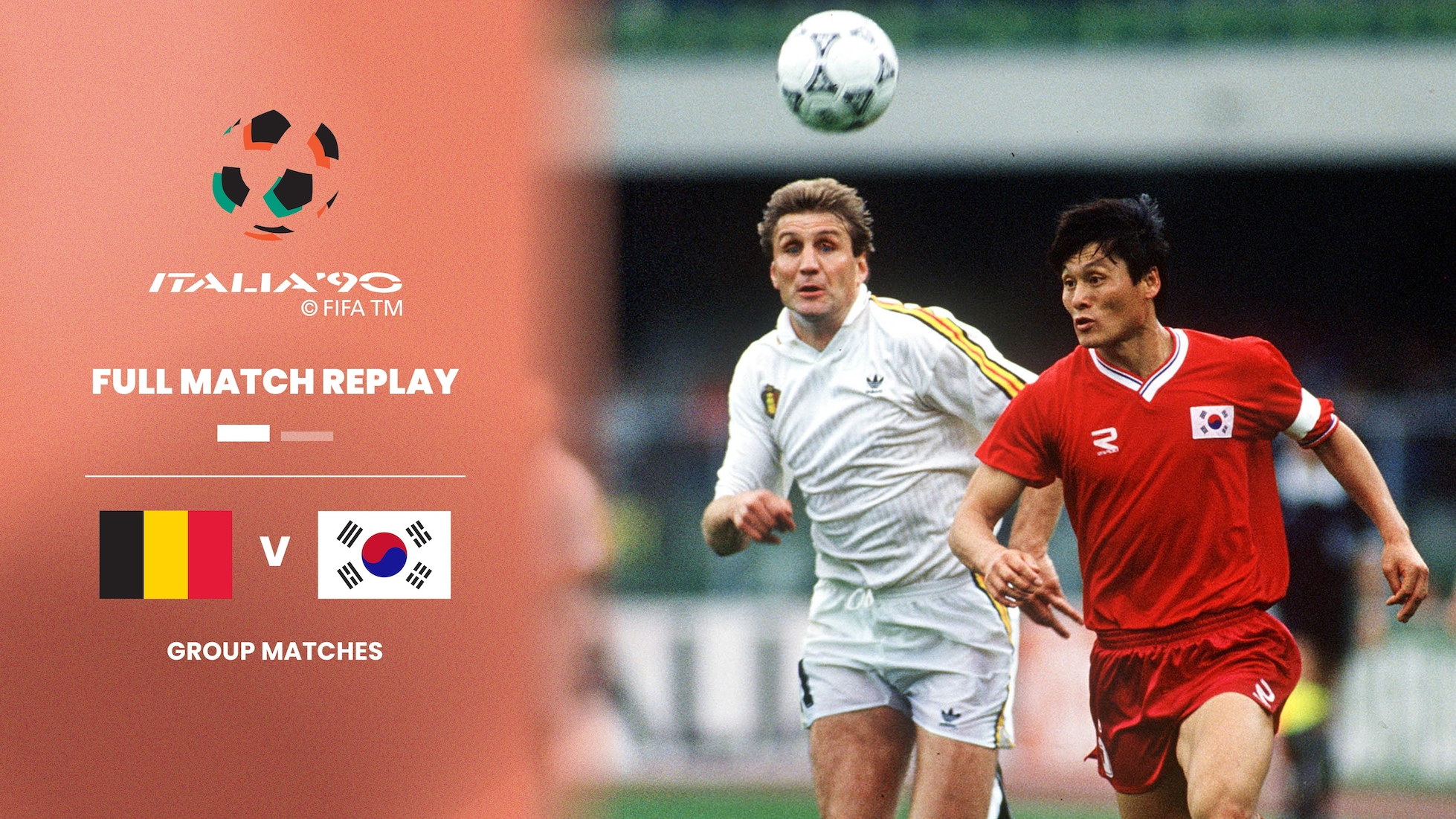 Bélgica x República da Coreia | Grupo E | Copa do Mundo da FIFA Itália 1990 | Jogo completo