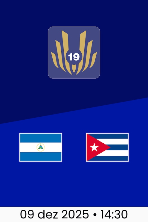Nicarágua x Cuba | Torneio UNCAF FIFA Forward 2025 Sub-19