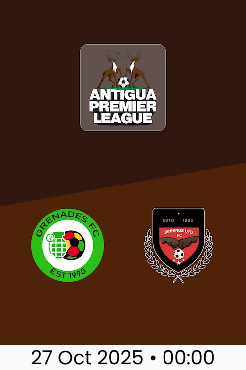 Grenades FC v Jennings United | Antigua Premier League 2025/26