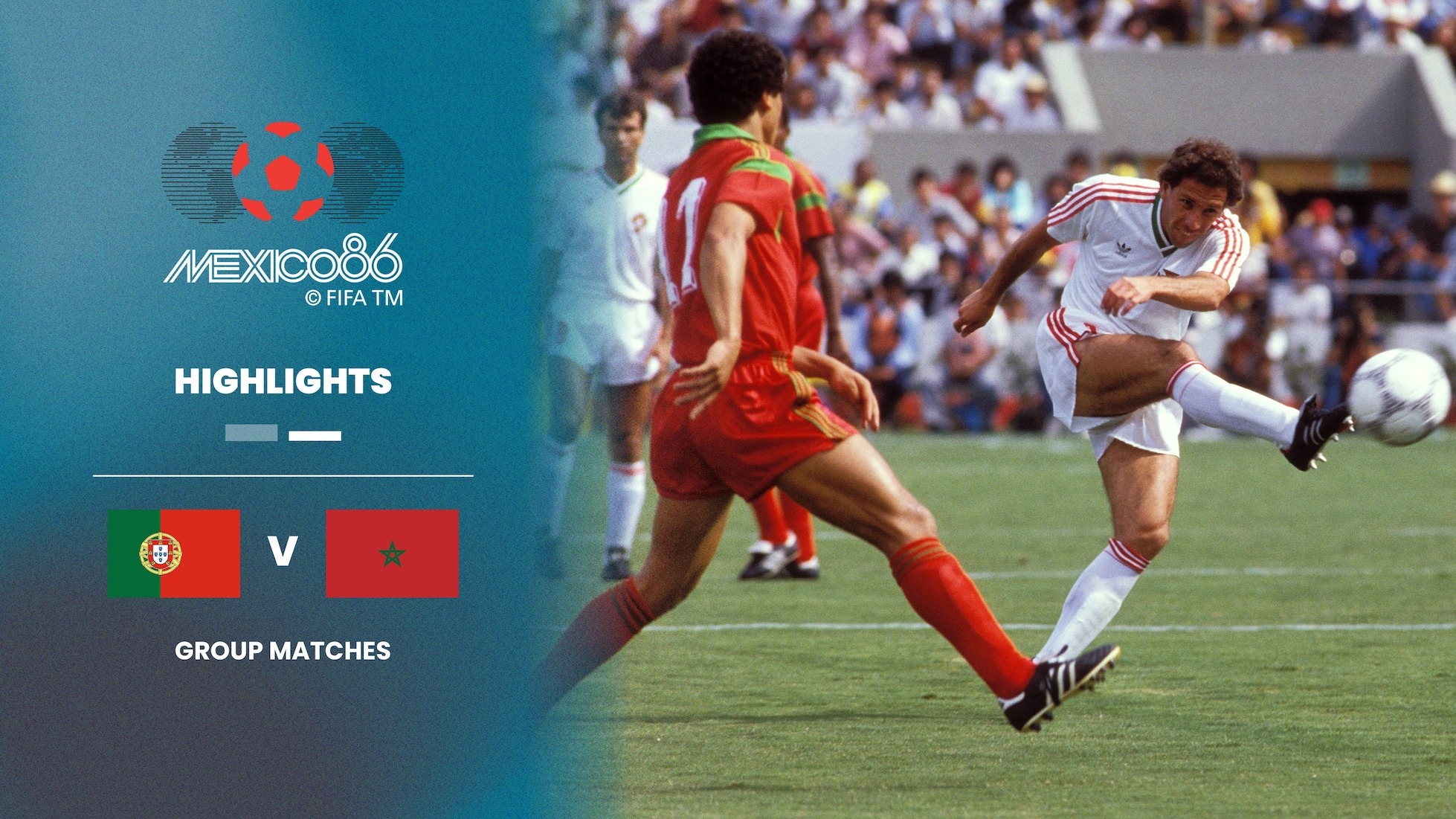 Portugal x Marrocos | Grupo F | Copa do Mundo da FIFA México 1986™ | Melhores momentos