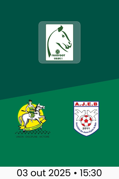 ASFAY x AJEB | Burkina Faso Ligue 1 2025-26