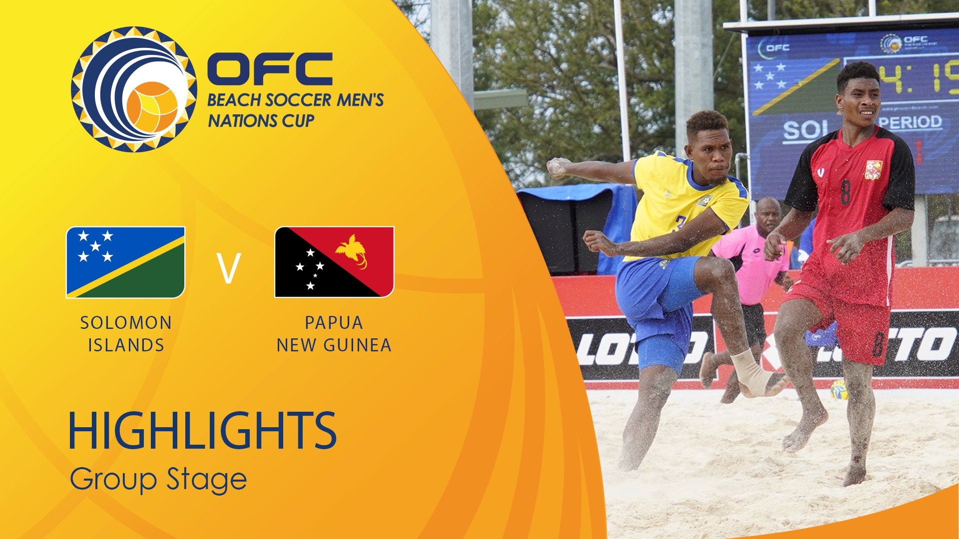 Salomon-Inseln - Papua-Neuguinea | Gruppenphase | OFC Beach Soccer Men's Nations Cup | Highlights