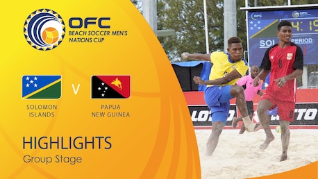 Solomon Islands v Papua New Guinea | Group Stage | OFC Beach Soccer Men's Nations Cup | Highlights