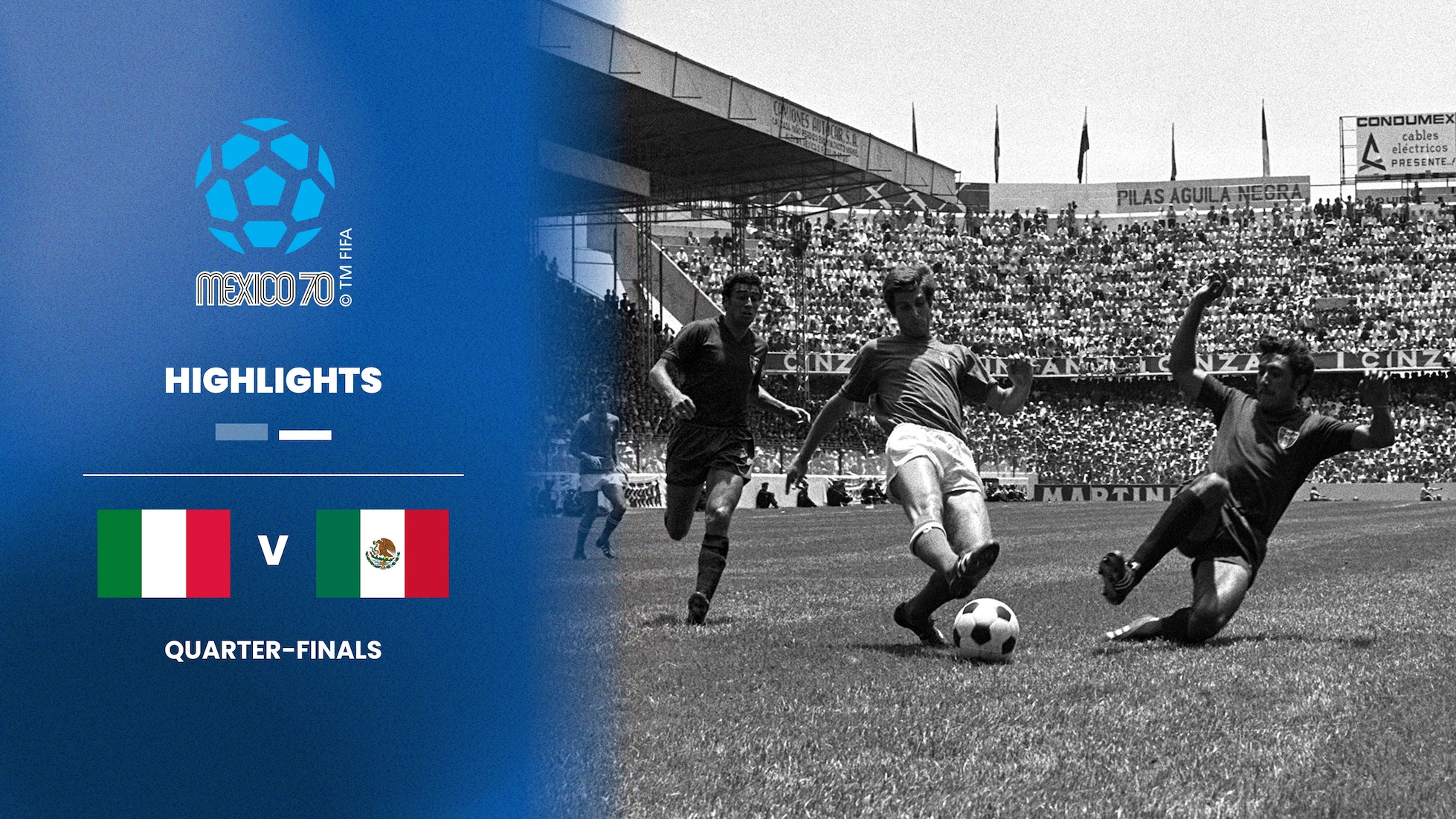 Italie - Mexique | Quarts de finale | Coupe du Monde de la FIFA, Mexique 1970™ | Résumé vidéo