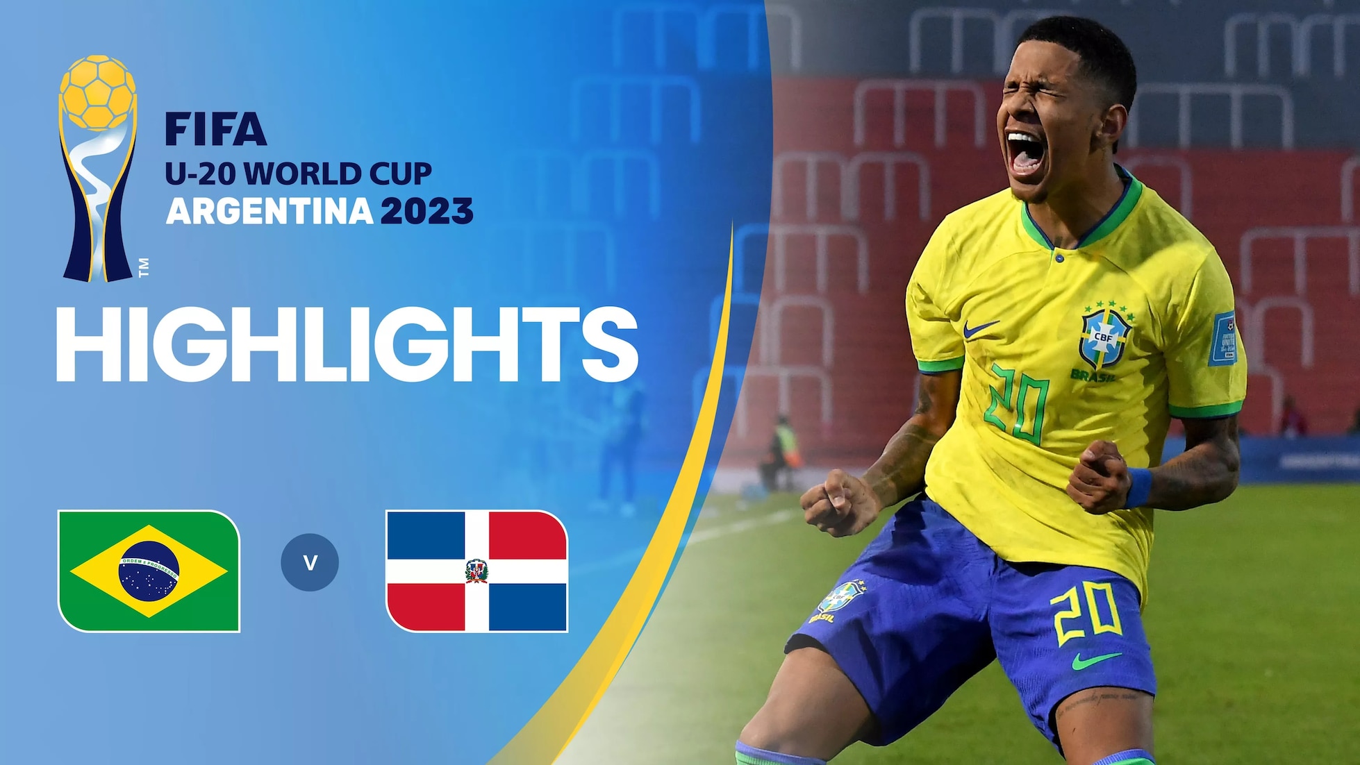 Brasil vs República Dominicana | Grupo D | Copa Mundial Sub-20 de la FIFA Argentina 2023™ | Highlights