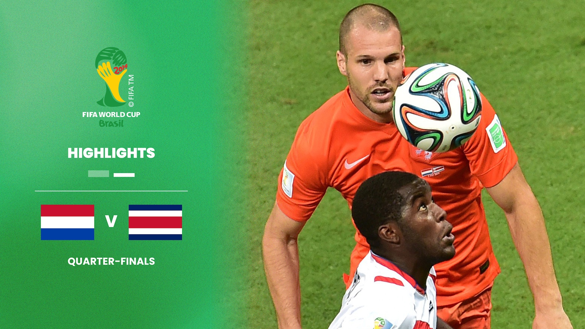 Niederlande - Costa Rica | Viertelfinale | FIFA Fussball-Weltmeisterschaft Brasilien 2014™ | Highlights