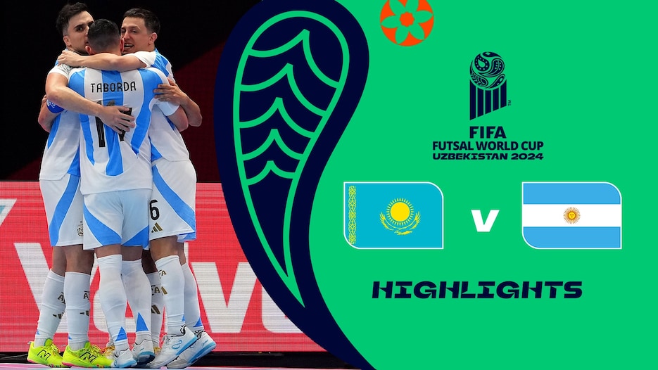 Kazakhstan v Argentina | Quarter-finals | FIFA Futsal World Cup Uzbekistan 2024™ | Highlights