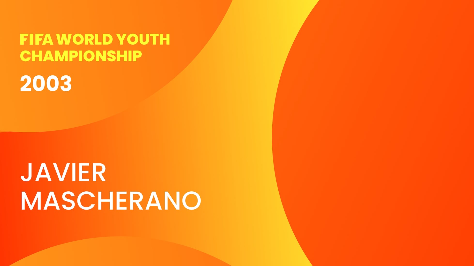Javier Mascherano a 19 anni | Campionato Mondiale Giovanile FIFA Emirati Arabi Uniti 2003