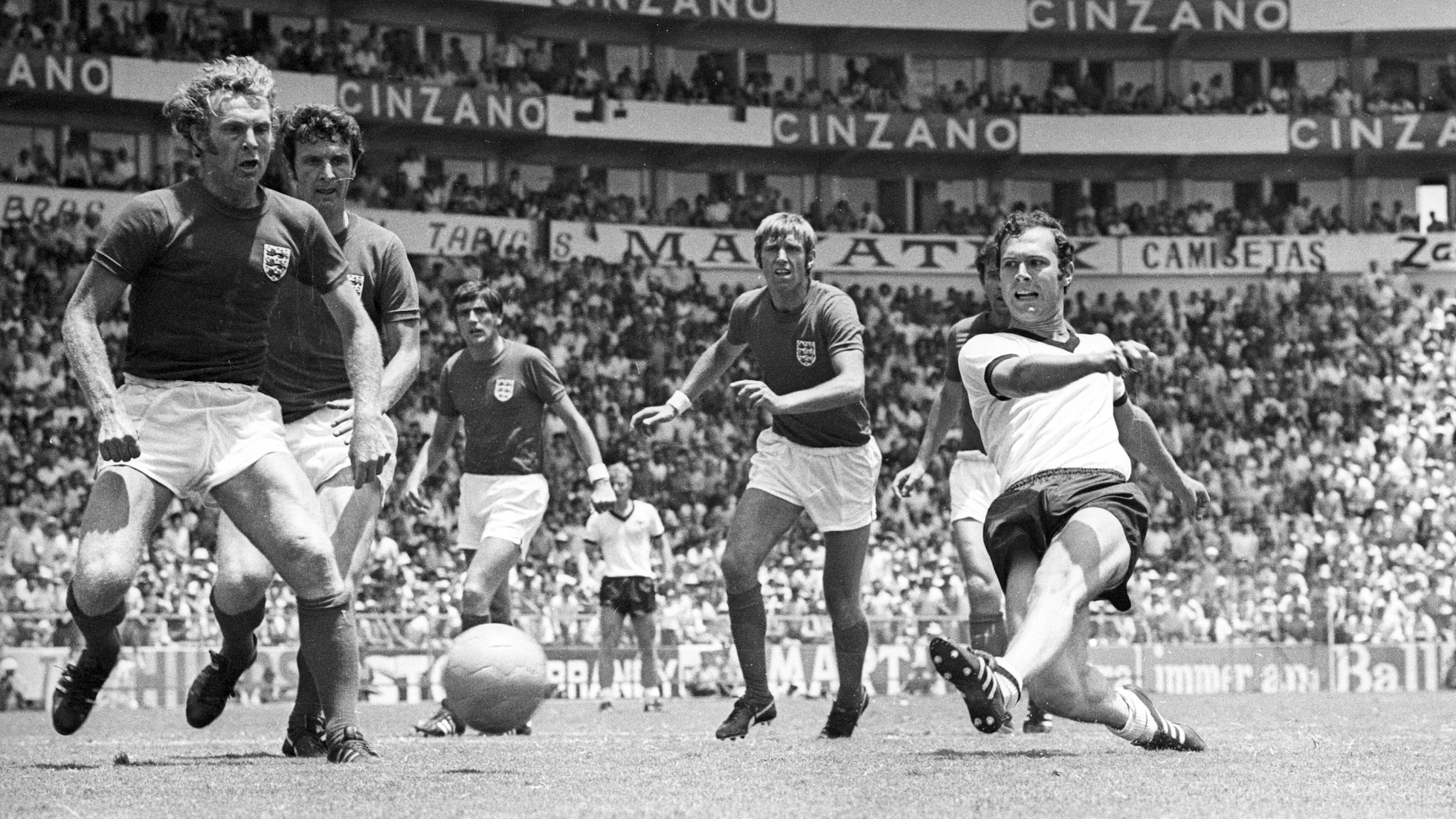 Franz Beckenbauer Goal 68' | Germany FR vs England | 1970 FIFA World Cup Mexico™