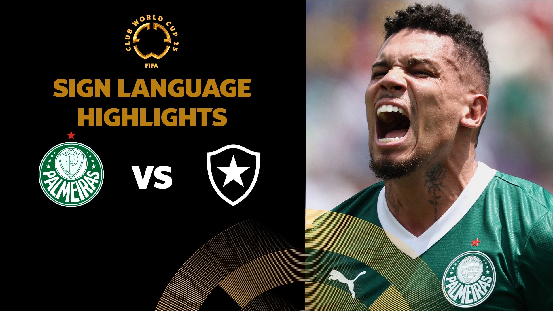 Palmeiras - Botafogo | Achtelfinale | FIFA Klub-Weltmeisterschaft 2025™ | Highlights (Gebärdensprache)