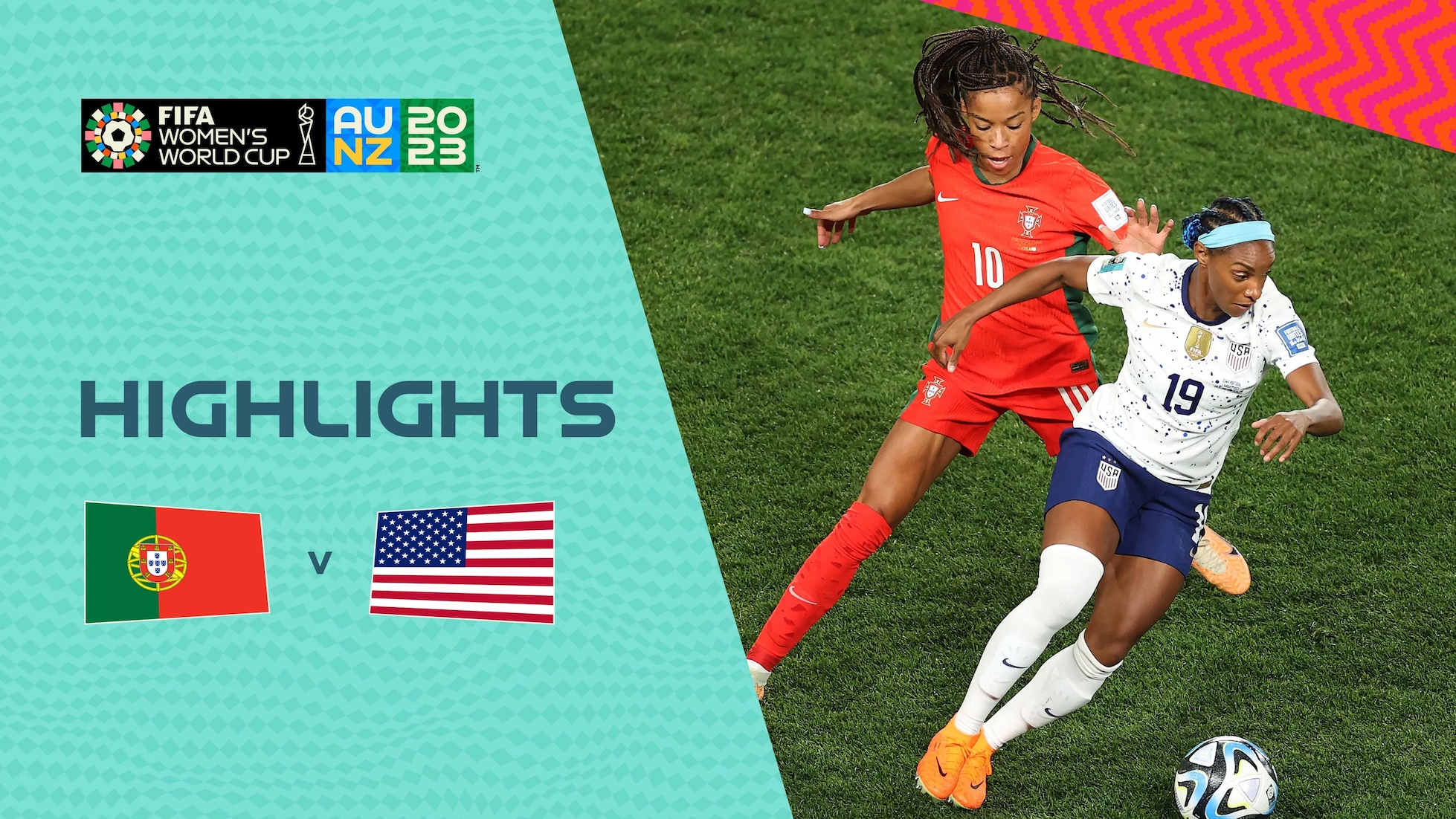 Portugal - USA | Gruppe E | FIFA Frauen-Weltmeisterschaft Australien & Neuseeland 2023™ | Highlights (Ohne Kommentar)