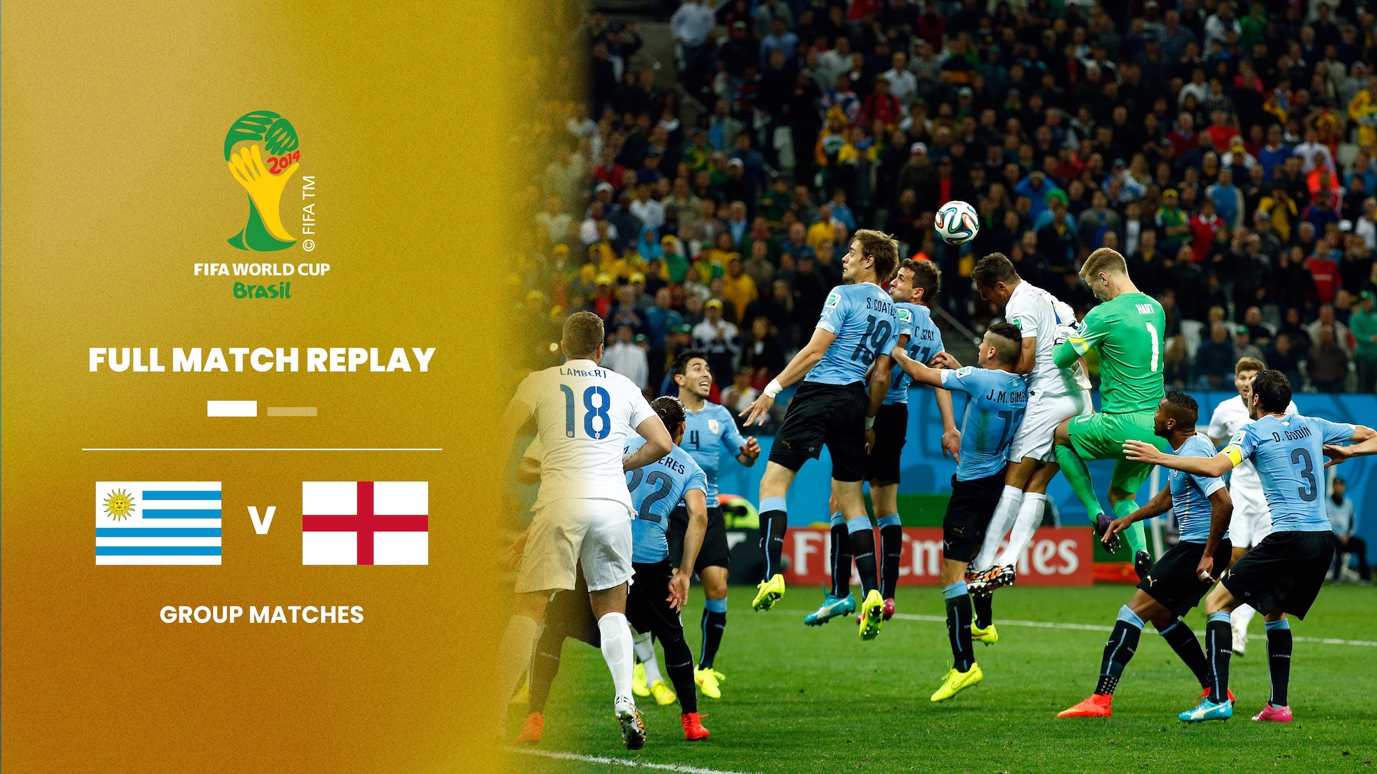 Uruguay - Angleterre | Groupe D | Coupe du Monde de la FIFA, Brésil 2014™ | Match complet