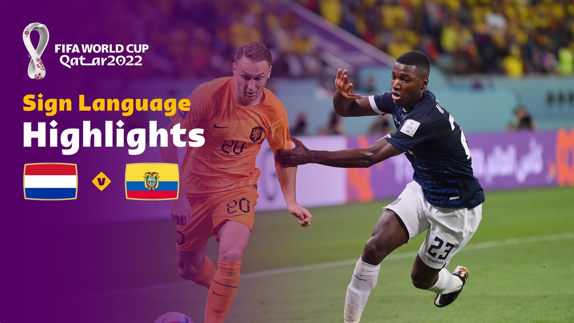 Holanda x Equador | Grupo A | Copa do Mundo FIFA de 2022, no Qatar | Melhores momentos (Linguagem de sinais)