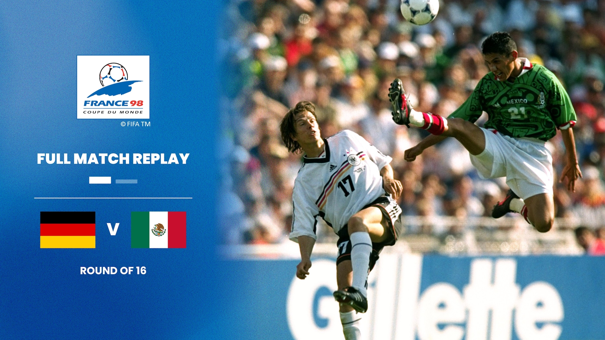 Germania - Messico | Ottavi di finale | Coppa del mondo FIFA Francia 1998 | Match completo