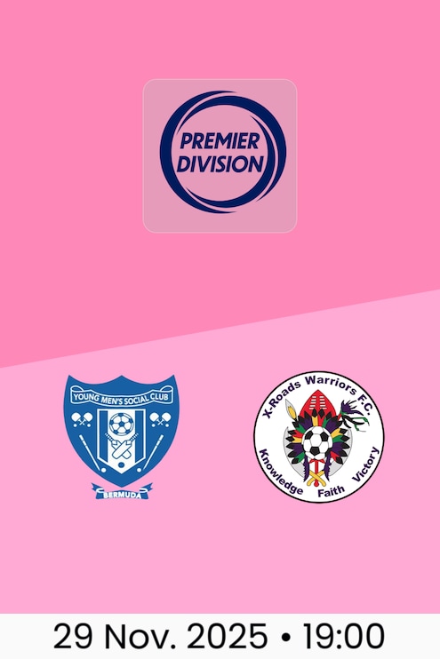 Young Men’s Social Club - X-Roads Warriors FC | Bermuda Premier Division 2025/26
