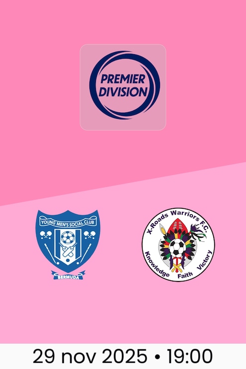 Young Men’s Social Club x X-Roads Warriors FC | Bermuda Premier Division 2025/26