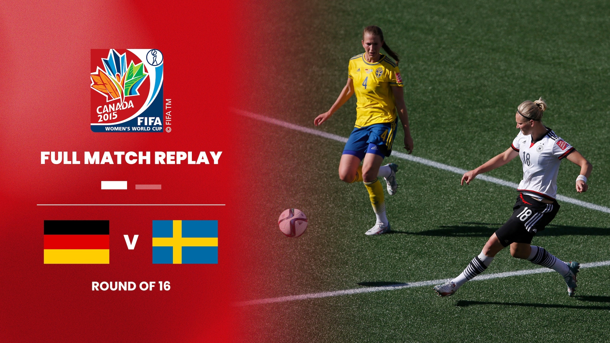 Allemagne - Suède | Huitièmes de finale | Coupe du Monde Féminine de la FIFA, Canada 2015™ | Match complet