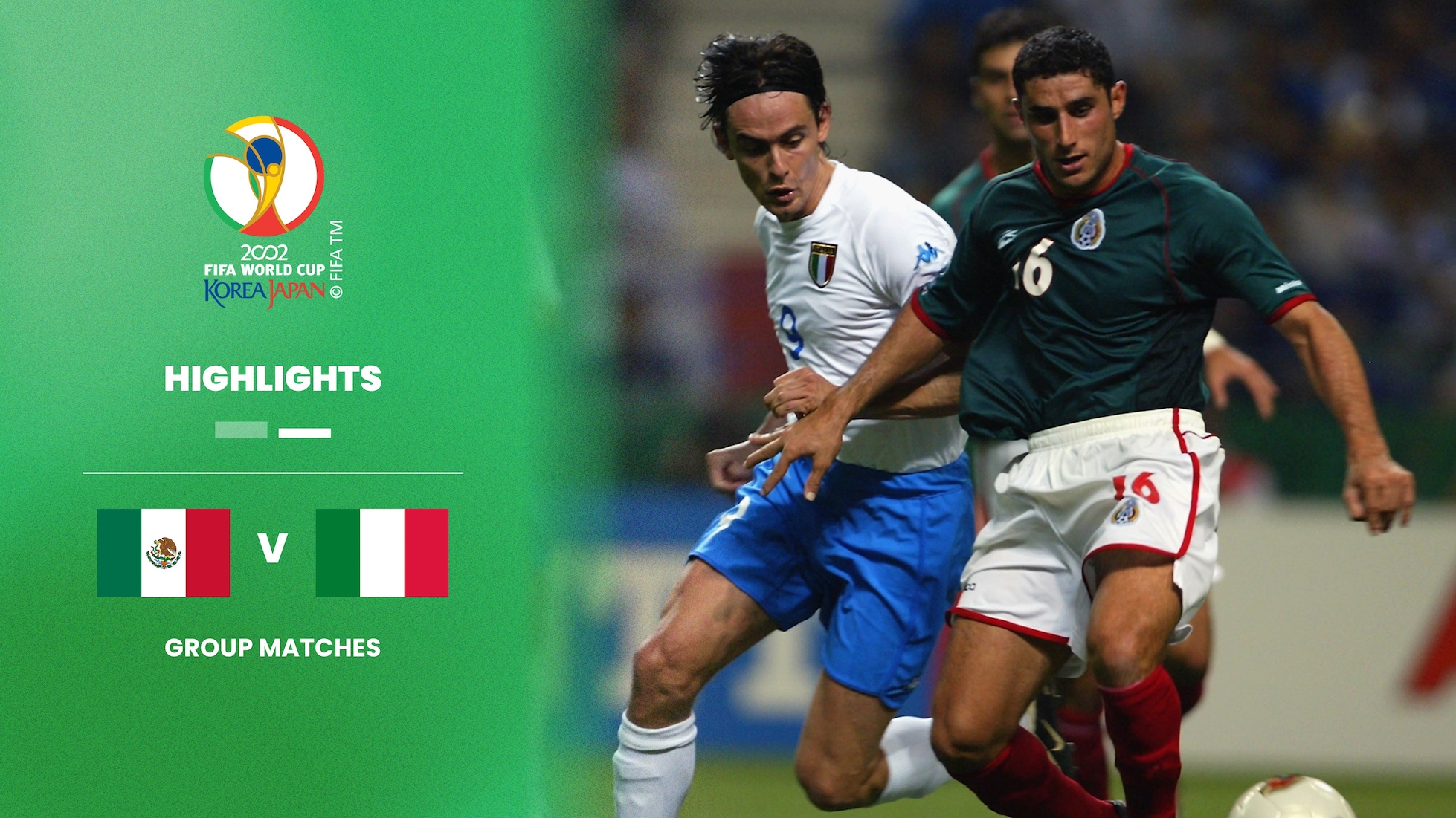 México vs Italia | Grupo G | Copa Mundial de la FIFA Corea/Japón 2002™ | Highlights