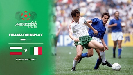 Bulgaria vs Italia | Grupo A | Copa Mundial de la FIFA México 1986™ | Partido Completo