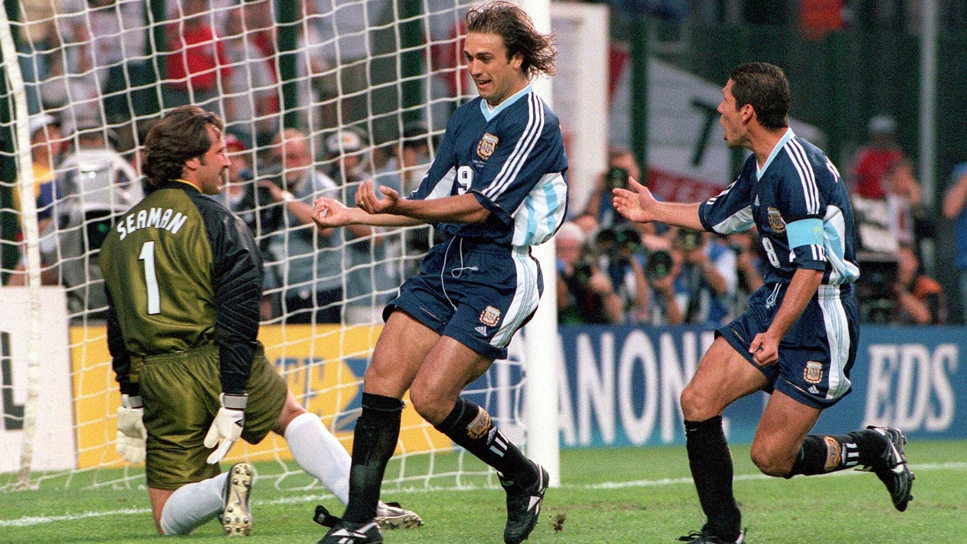 Le but de Gabriel Batistuta 5' | Argentine - Angleterre | Coupe du Monde de la FIFA, France 1998™
