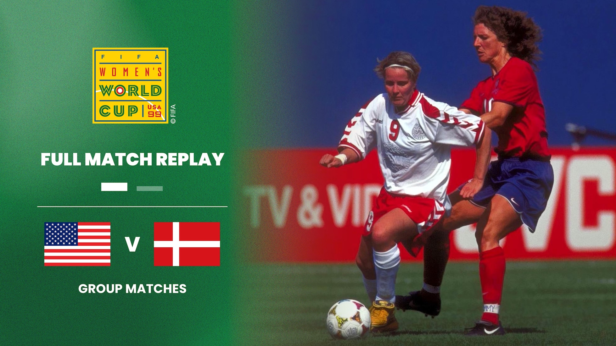 USA v Denmark | Group A | FIFA Women's World Cup USA 1999™ | Full Match Replay