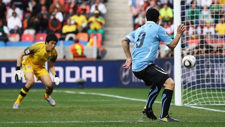Luis Suarez Goal 7' | Uruguay v Korea Republic | 2010 FIFA World Cup South Africa™