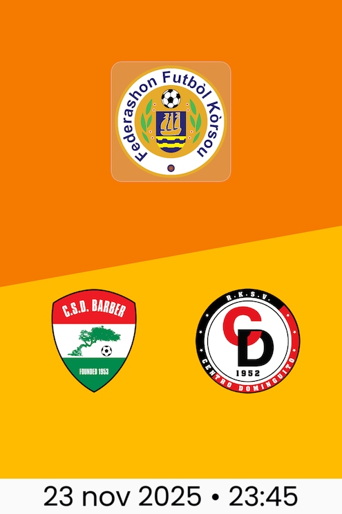 Centro Social Y Deportivo Barber vs R.K.S.V. Centro Dominguito | Curaçao Promé Divishon