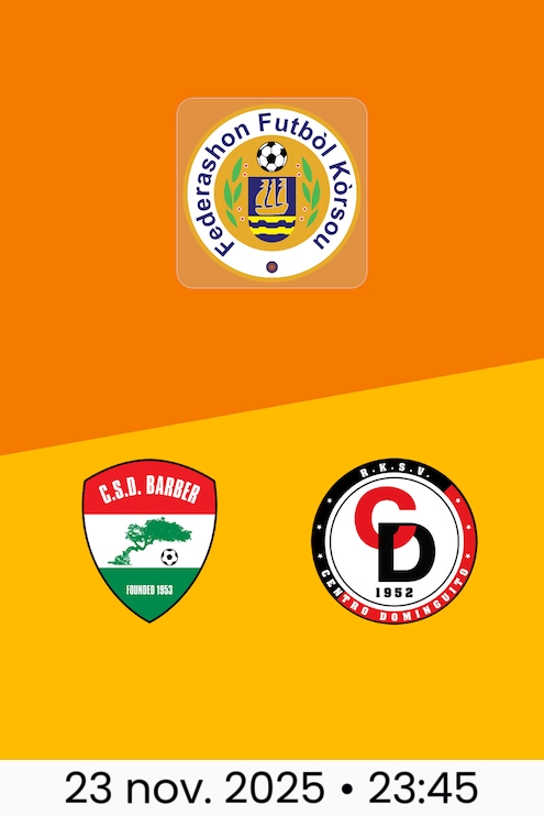 Centro Social Y Deportivo Barber - R.K.S.V. Centro Dominguito | Curaçao Promé Divishon