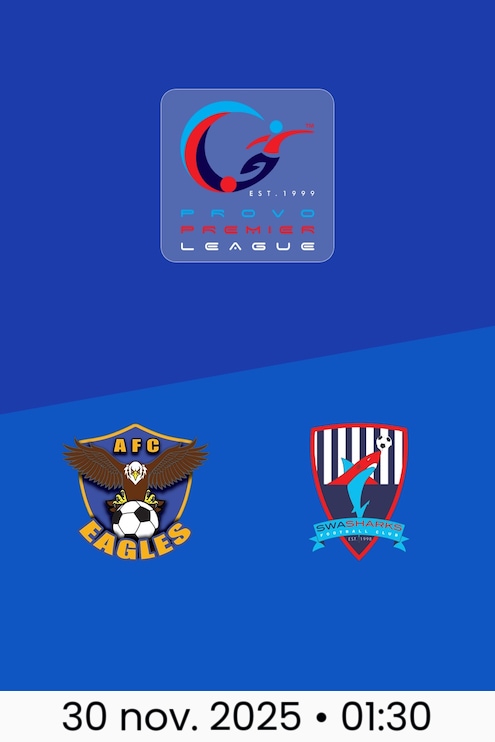 Academy Eagles FC - SWA Sharks FC | Provo Premier League 2025-26Provo Premier League 2025-26