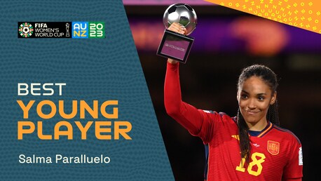 Salma Paralluelo | Premio a la mejor jugadora joven | Copa Mundial Femenina de la FIFA Australia & Nueva Zelanda 2023™