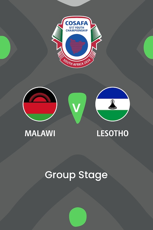 Malawi - Lesotho | Gruppenphase | CAF U-17 Africa Cup of Nations 2025 | COSAFA-Qualifikationsturnier | Spiel in voller Länge