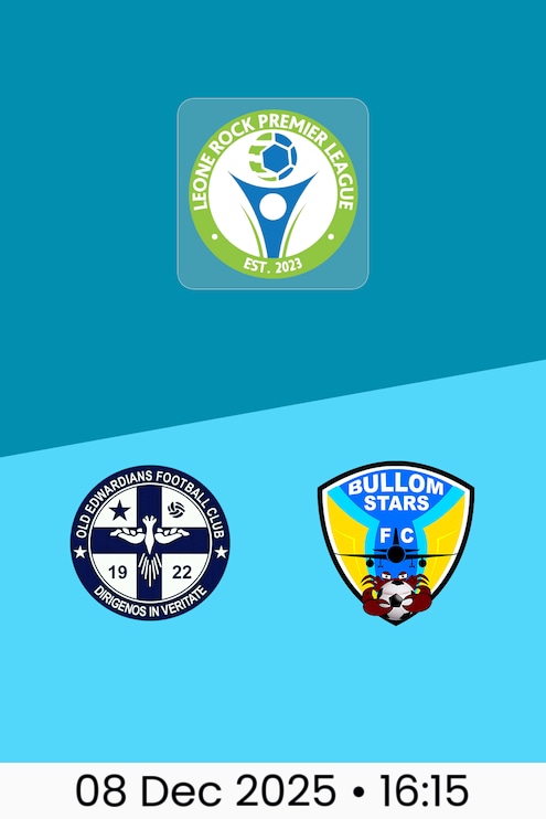 Old Edwardians FC v Bullom Stars FC | Leone Rock Premier League 2025-26