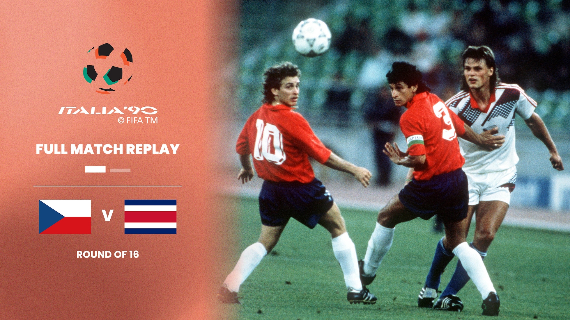 Tchécoslovaquie - Costa Rica | Huitièmes de finale | Coupe du Monde de la FIFA, Italie 1990™ | Replay