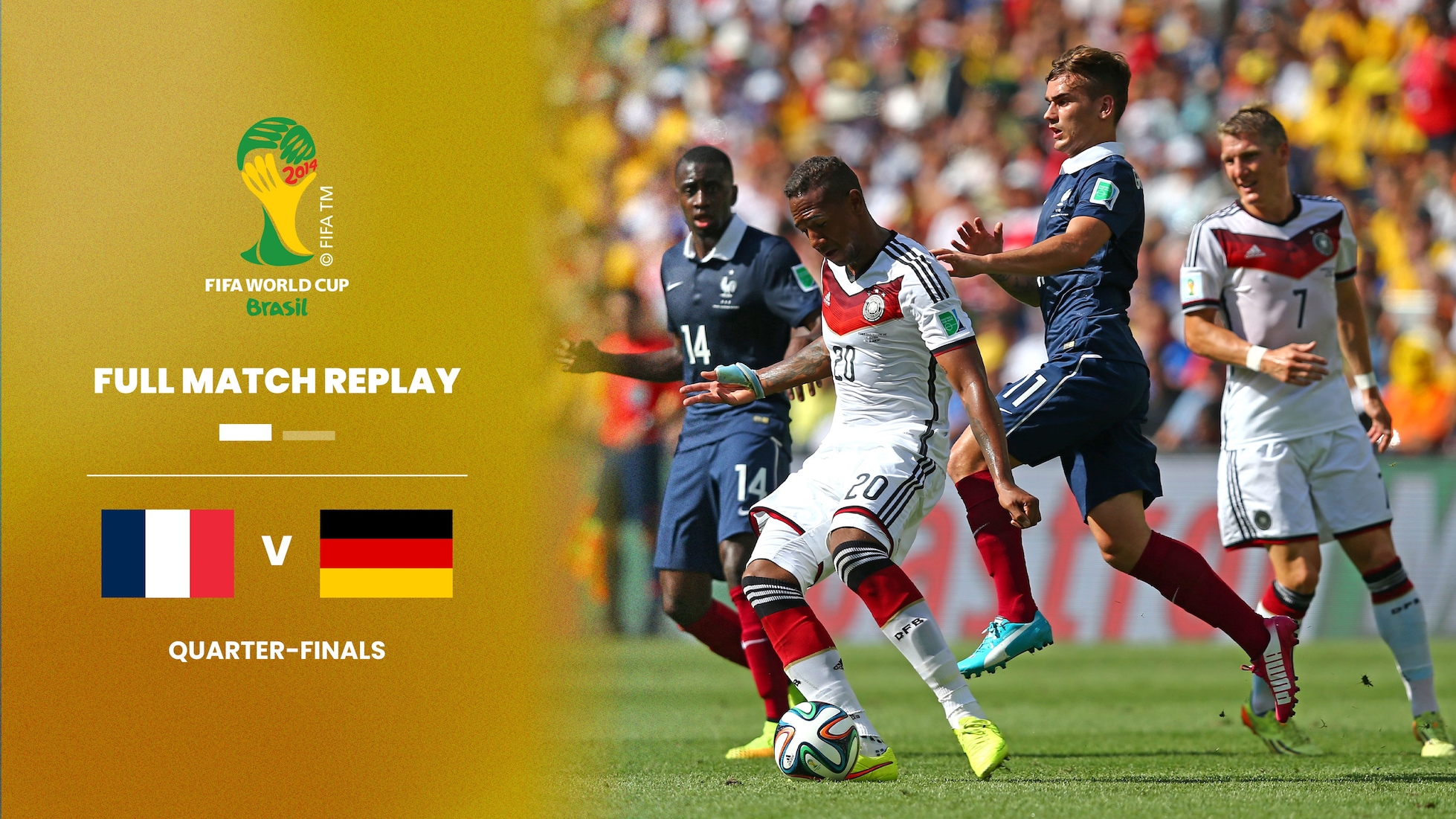 France - Allemagne | Quarts de finale | Coupe du Monde de la FIFA, Brésil 2014™ | Match complet