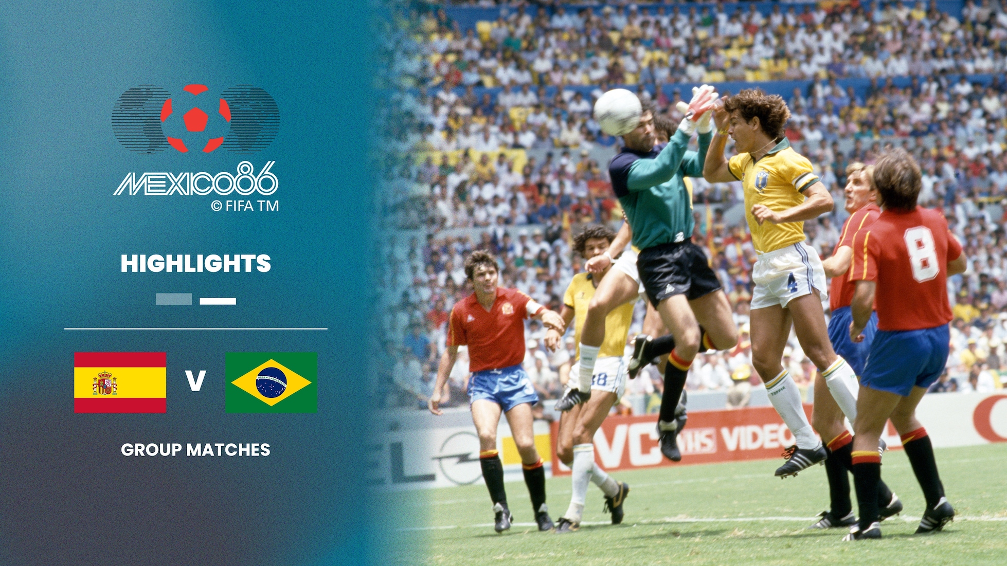 España vs Brasil | Grupo D | Copa Mundial de la FIFA México 1986™ | Highlights