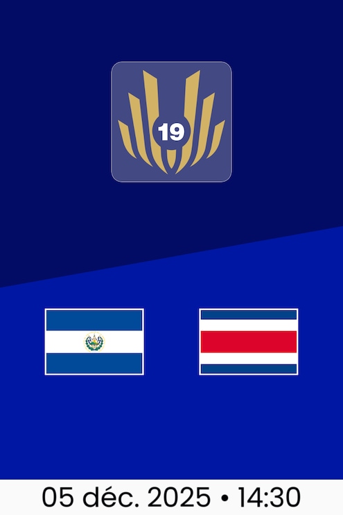 Salvador - Costa Rica | Groupe B | Tournoi UNCAF FIFA Forward U-19 2025