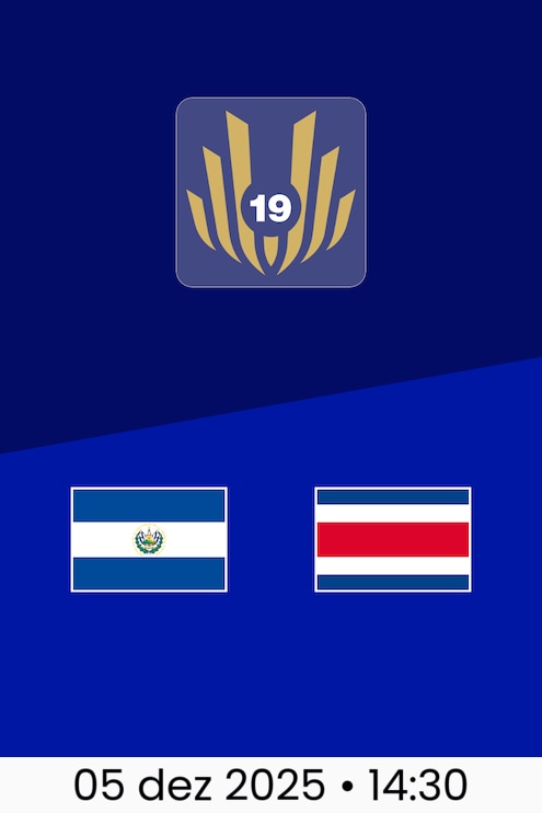 El Salvador x Costa Rica | Grupo B | Torneio UNCAF FIFA Forward 2025 Sub-19