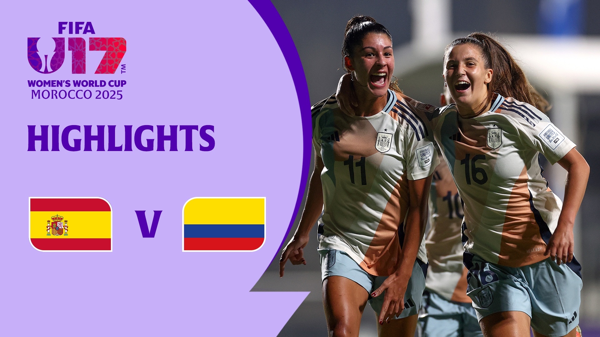 España vs Colombia | Grupo E | Copa Mundial Femenina Sub-17 de la FIFA Marruecos 2025™ | Highlights