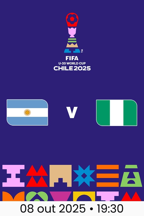 Argentina x Nigéria | Oitavas de final | Copa do Mundo Sub-20 da FIFA Chile 2025™