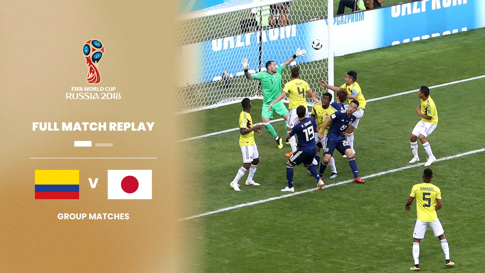 Colombia v Japan | Group H | 2018 FIFA World Cup Russia™ | Full Match Replay